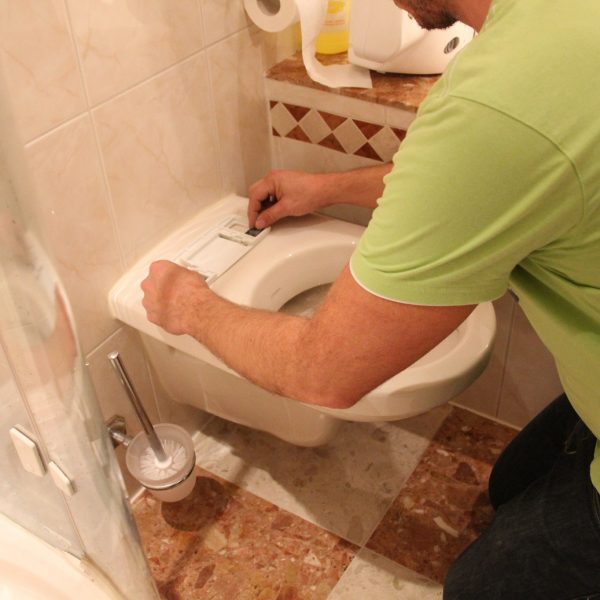 douchewc van frissebips installatie