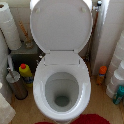Stroomloos toilet
