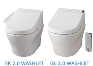 TOTO EK en GL Washlet spatoilet