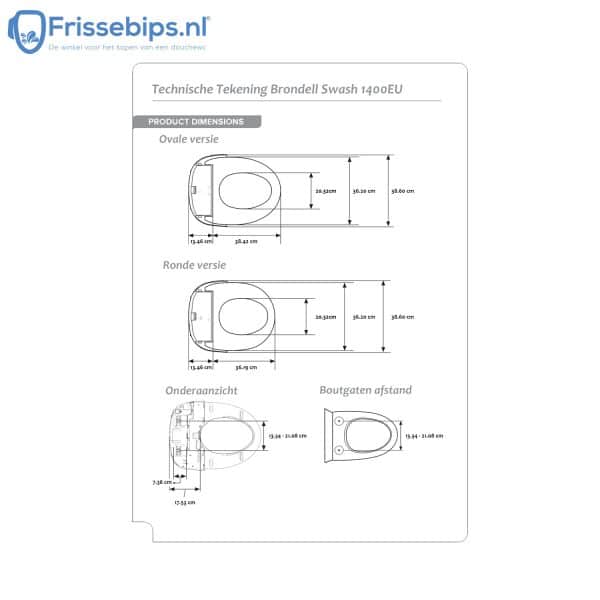 Brondell_swash_1400EU_technische_tekening_montage