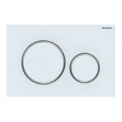 Geberit Sigma 20 bedieningspaneel, mat wit - 115.882.JT.1