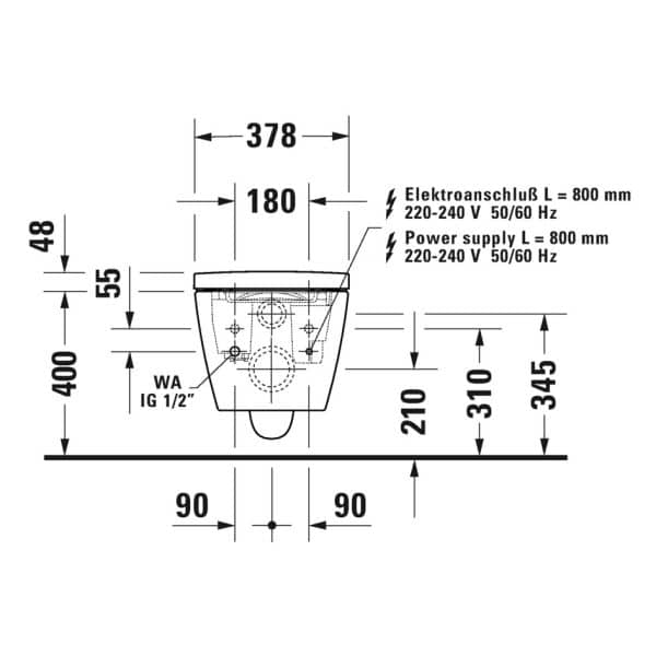 Duravit_Starck_F_technische_tekening_aansluitingen