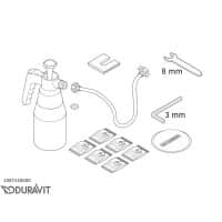 Duravit-ontkalkingsset-met-pomp-voor-douchewc